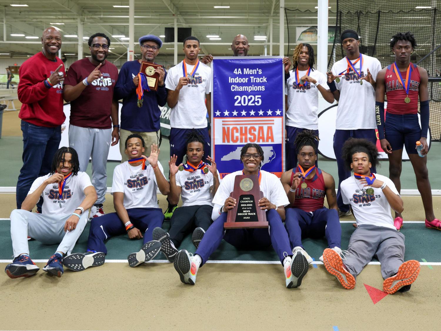 Mallard Creek claims school's first 4A boys indoor track title; Multiple state meet records fall