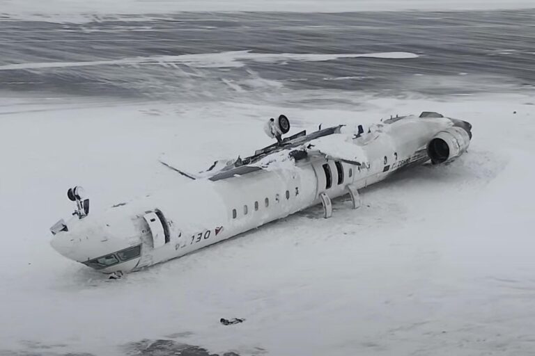 Plane that flipped over in Canada highlights some of the dangers of holding kids on your lap