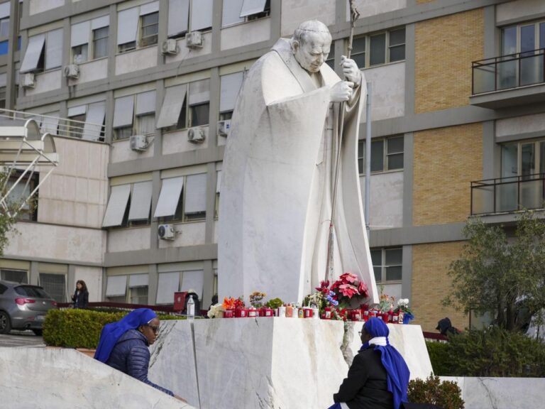 Pope will remain hospitalized as doctors treat a complex respiratory tract infection, Vatican says