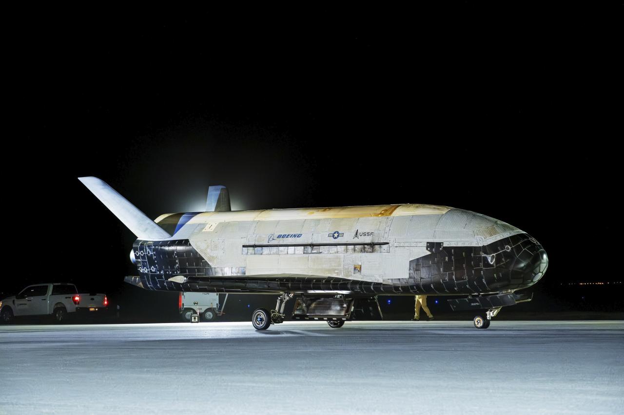 US military's mini space shuttle returns to Earth after orbiting for 434 days on a secret mission