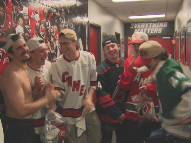 Seth Jarvis' hometown friends from Winnipeg travel across country and borders for 4 Nations and NHL Playoffs :: WRALSportsFan.com